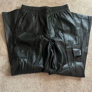 Leather cargo pants!